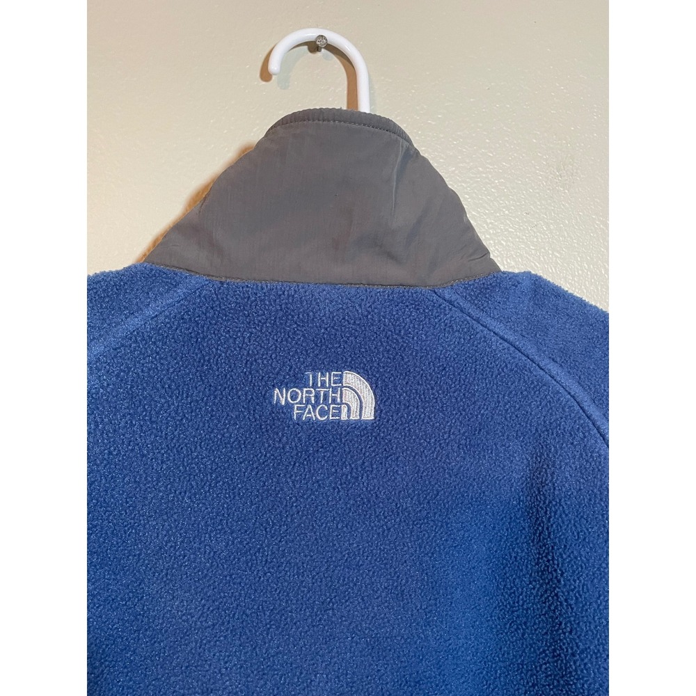 The North Face Womens Polartec Fleece Full Zip Jacket Blue Grey A455 Large - Picture 4 of 7